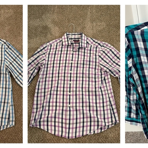 Bundle of 3: Asst Men's Dress Shirts - Large - Picture 1 of 4
